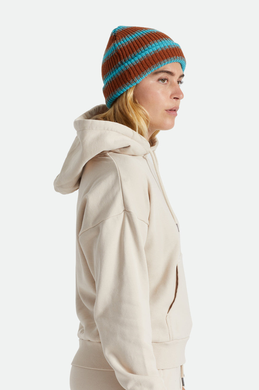 
       Brixton Polar Chunky Beanie - Caramel/Teal
     