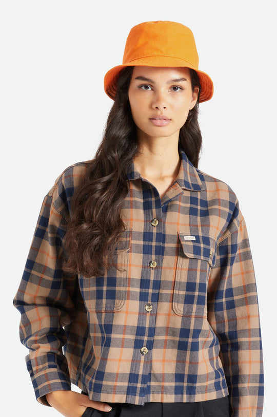 
       Brixton Abraham Reversible Bucket Hat - Burnt Orange
     