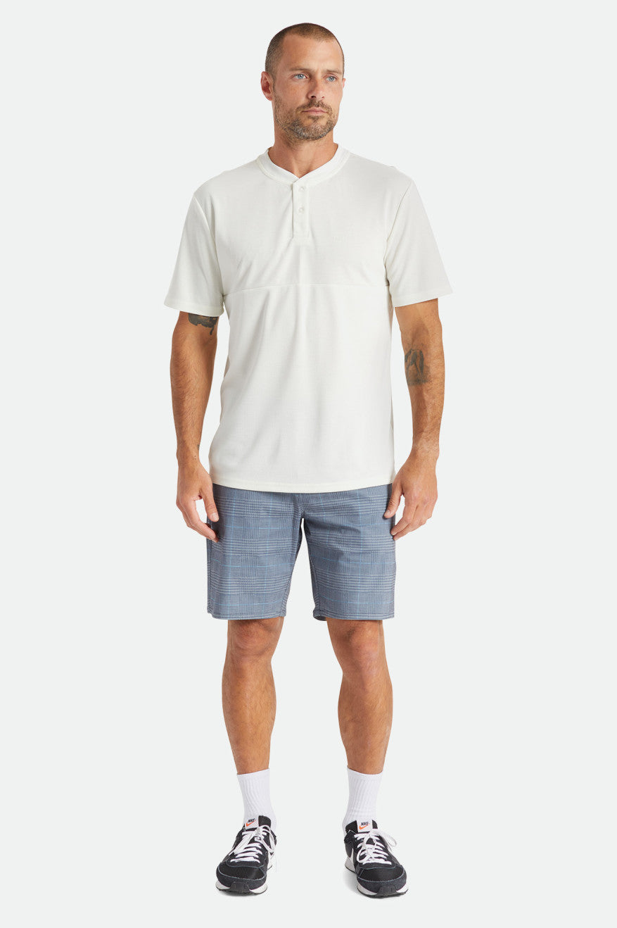 
       Brixton Beta Square Utility S/S Henley Knit - Off White
     