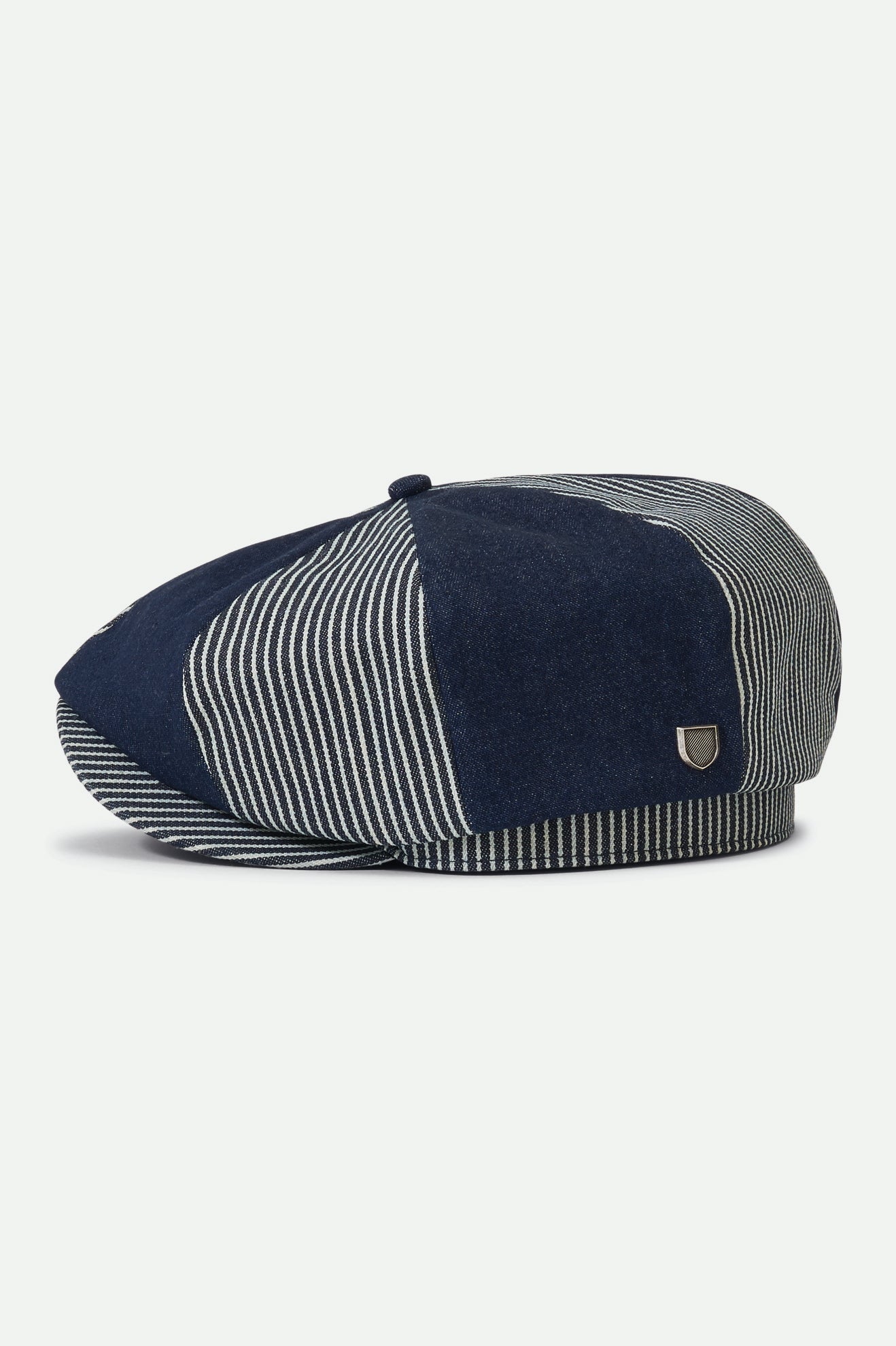 
       Brixton Brood Baggy Snap Cap - Railroad Stripe/Denim
     