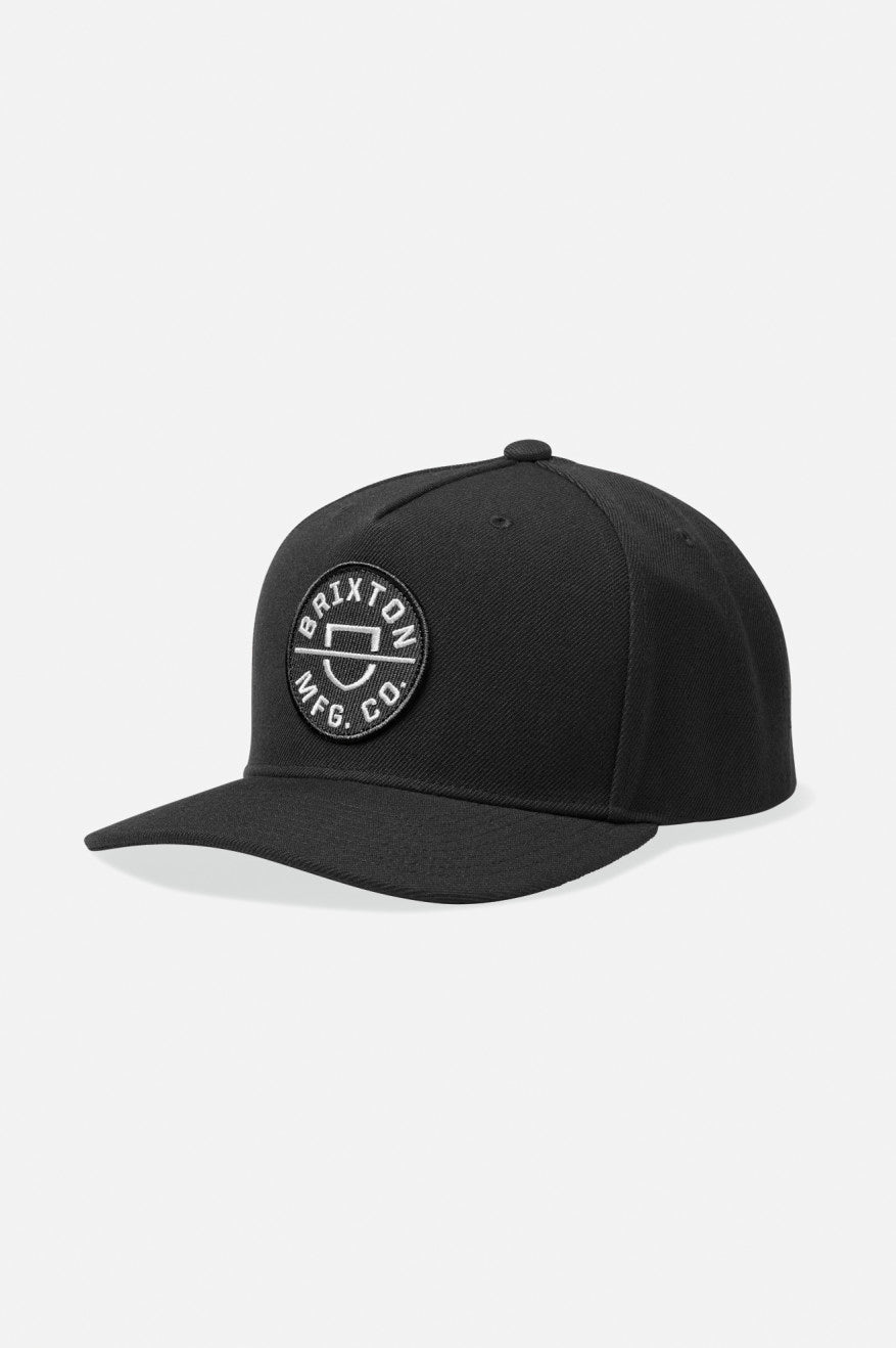 
       Brixton Unisex Crest Netplus Snapback - Black | Main
     