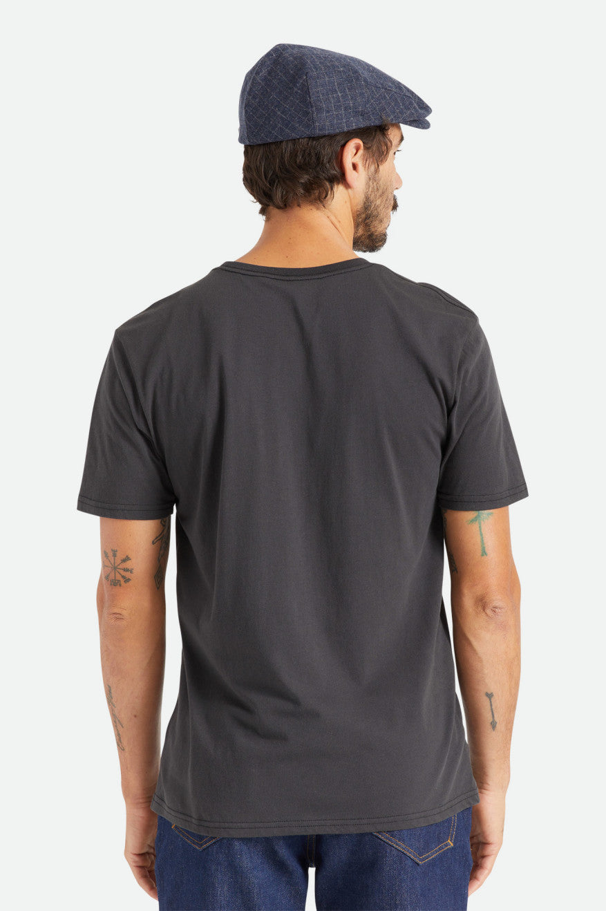 
       Brixton Basic Slub S/S Henley Tee - Black
     