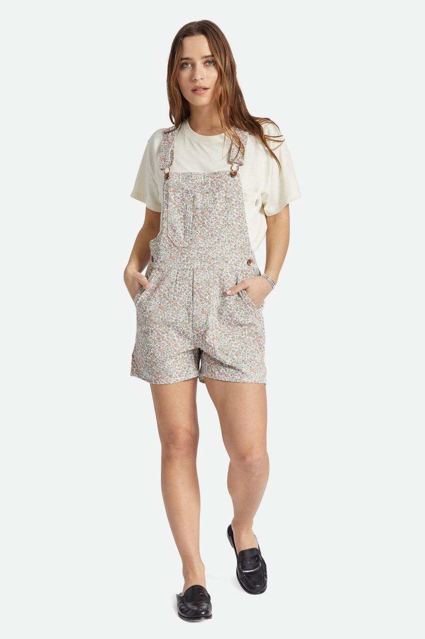 
       Brixton Costa Short Overall - White Floral
     