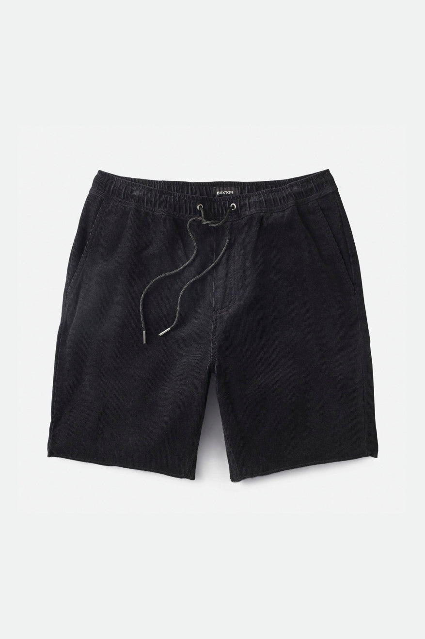 
       Brixton Madrid II Corduroy Short 8&quot; - Black Cord
     