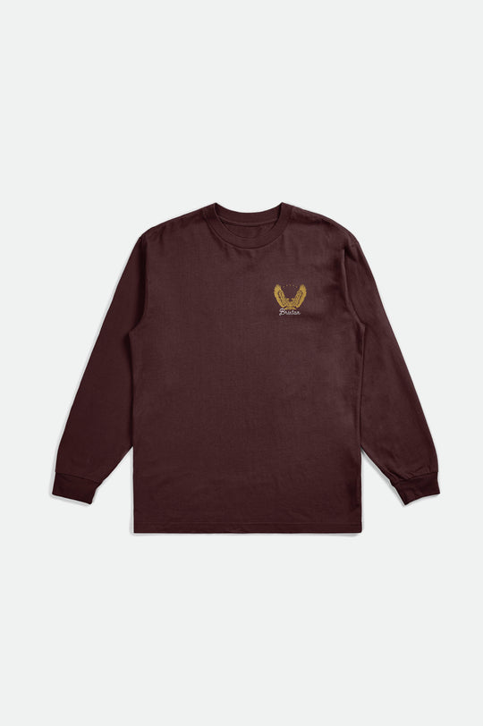 
       Brixton Talon L/S Standard Tee - Mahogany
     