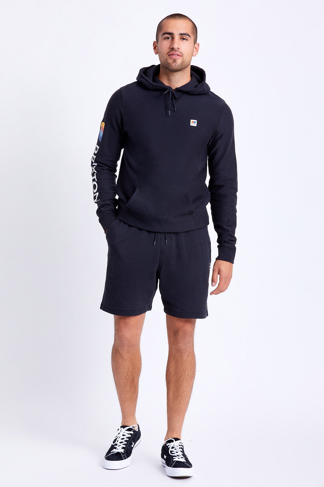 
       Brixton Stem Fleece Utility Short - Black
     