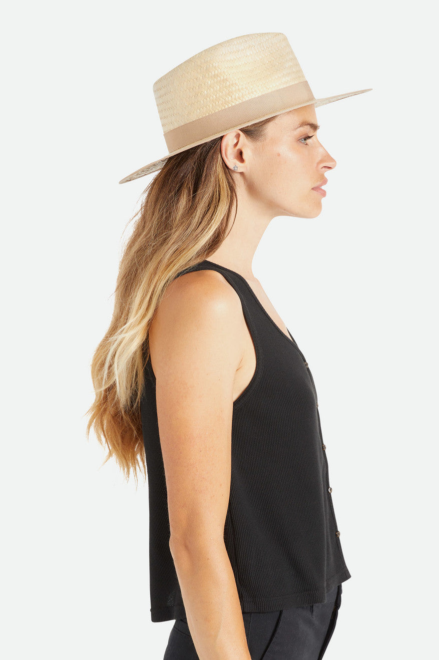 
       Brixton Jo Short Brim Palmilla - Natural
     