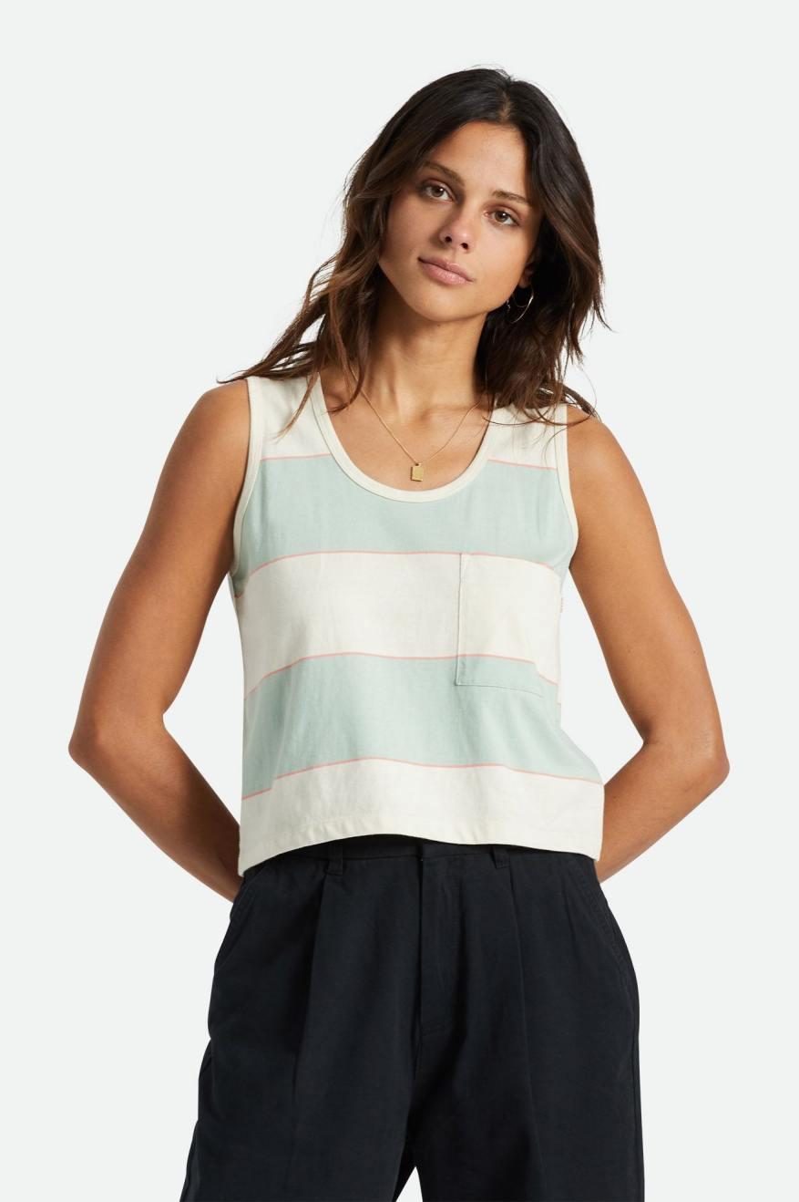 
       Brixton Carefree Pocket Tank - Seafoam
     