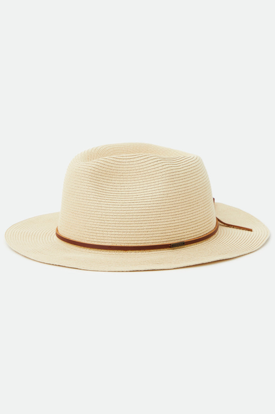 Wesley Straw Packable Fedora - Tan – Brixton