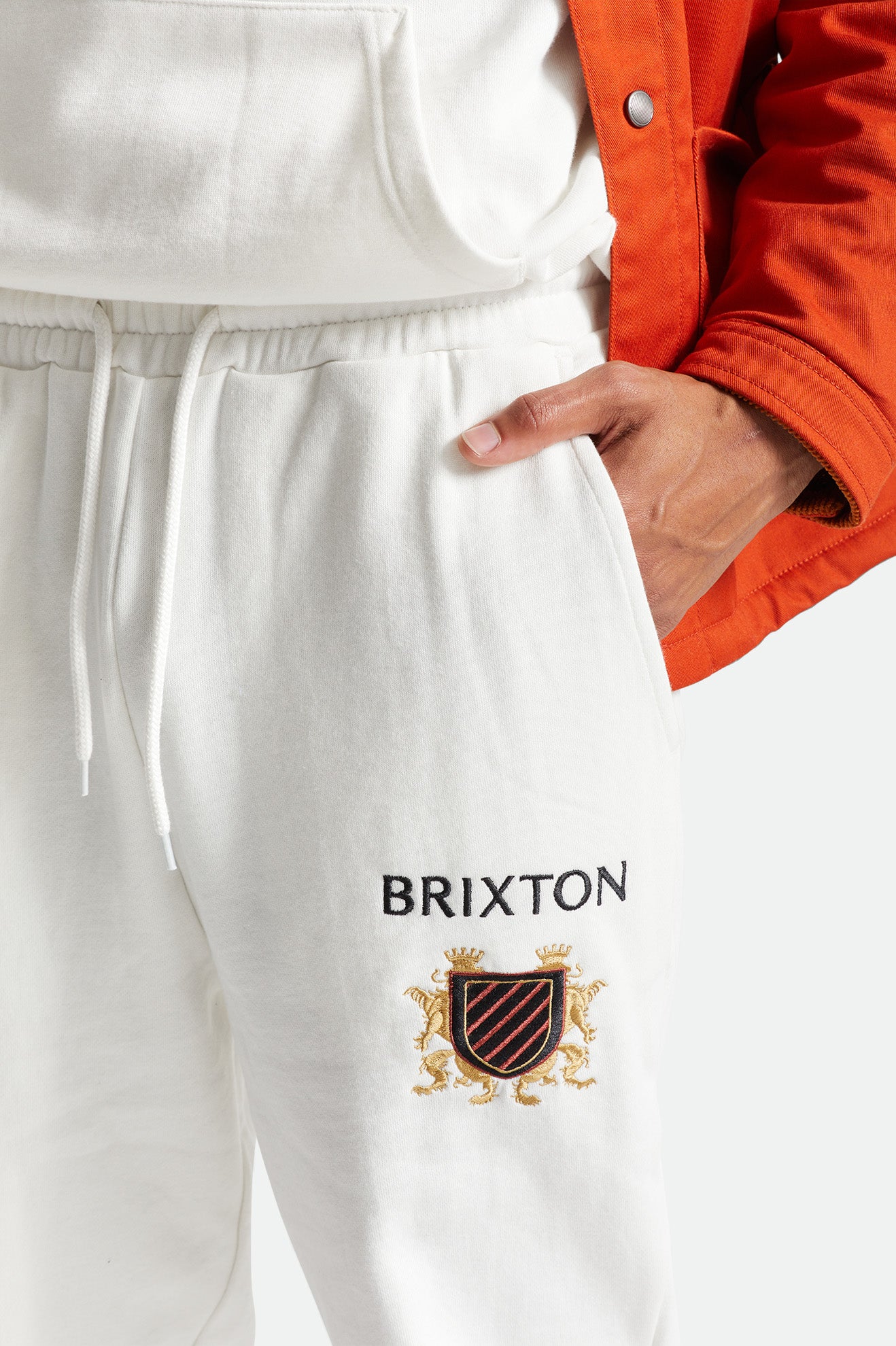 
       Brixton Lion Crest Jogger - Off White
     