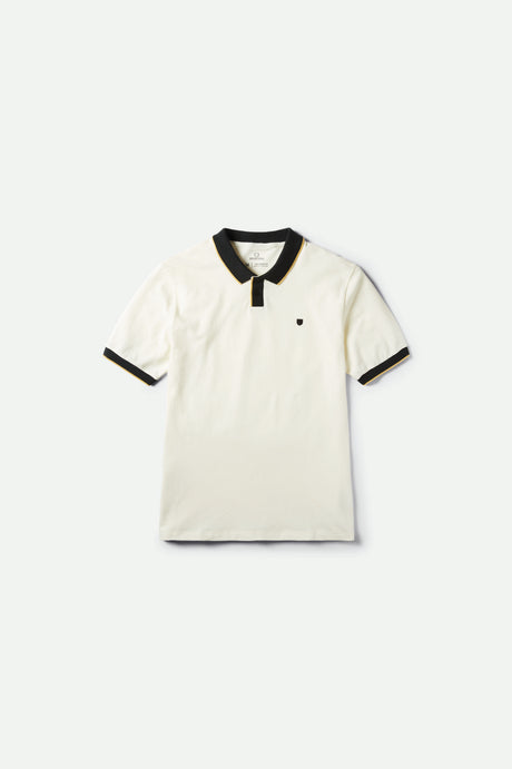 Proper S/S Polo - Off White/Black