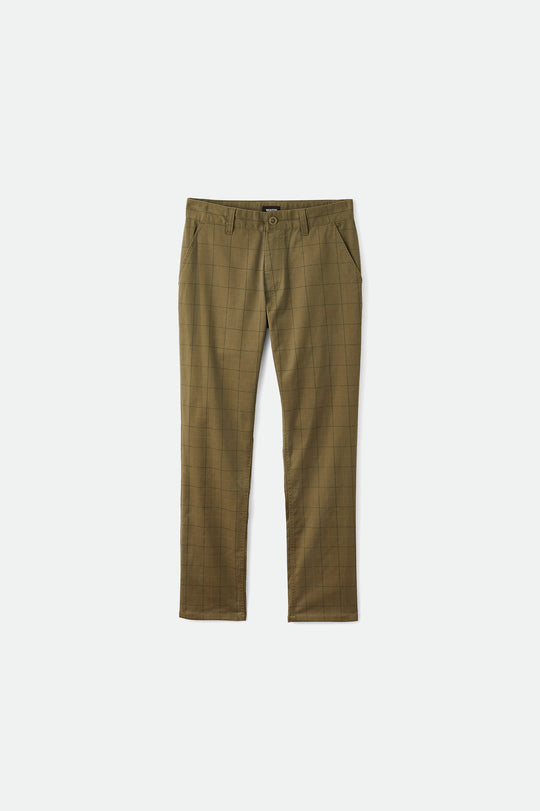 
       Men&#39;s Choice Chino Pant - Olive Plaid - Front Side
     