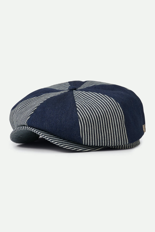 
       Brixton Brood Baggy Snap Cap - Railroad Stripe/Denim
     