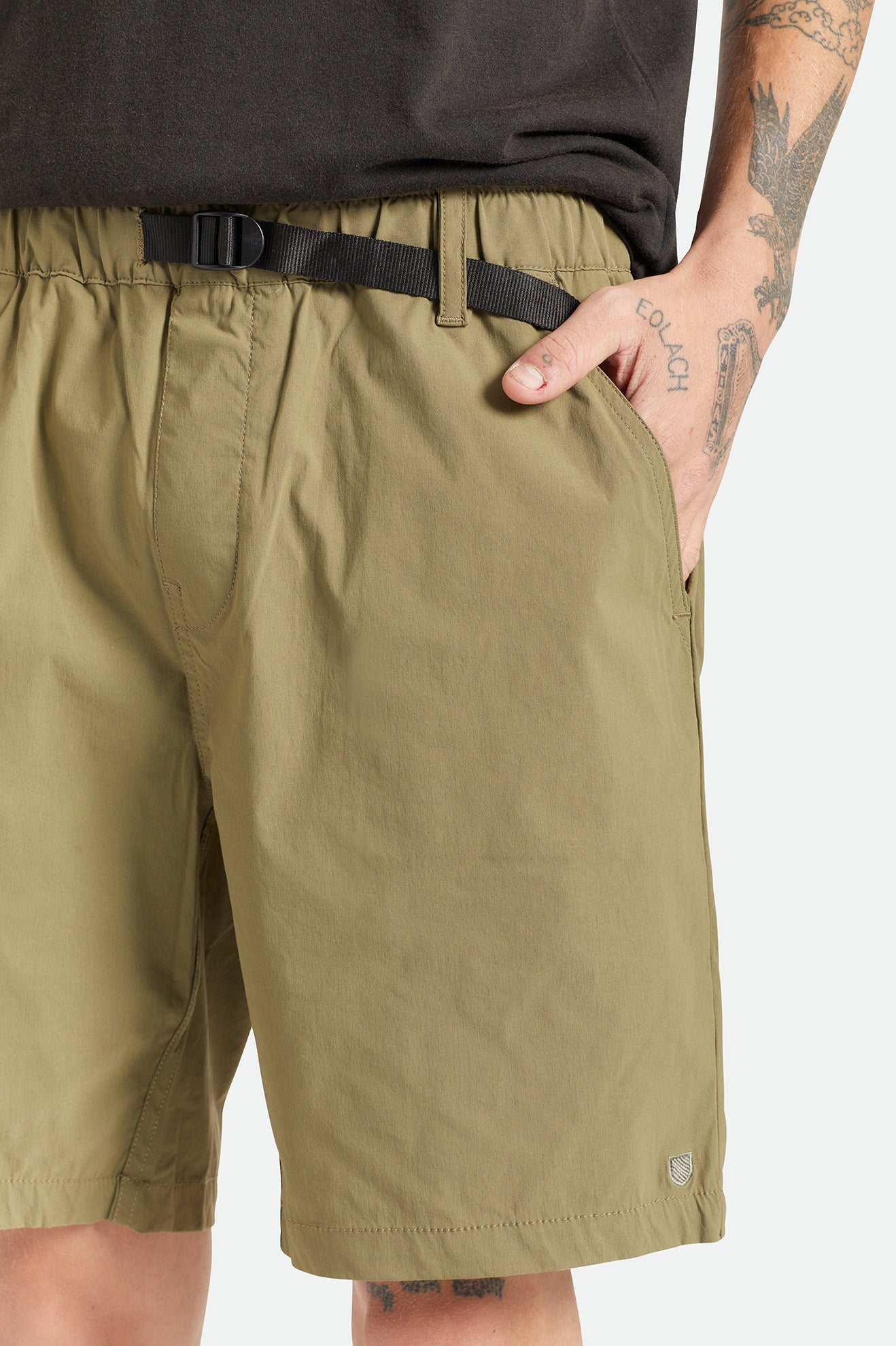 
       Brixton Steady Cinch Utility Short - Military Olive
     