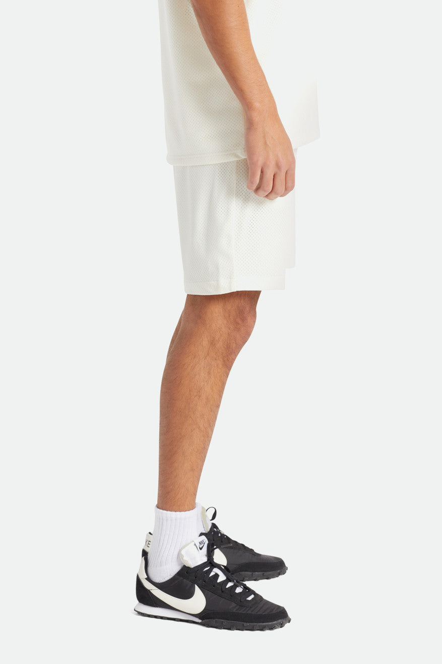 
       Brixton Shield Crest Mesh Short - Off White
     