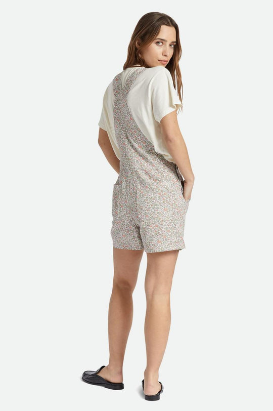 
       Brixton Costa Short Overall - White Floral
     