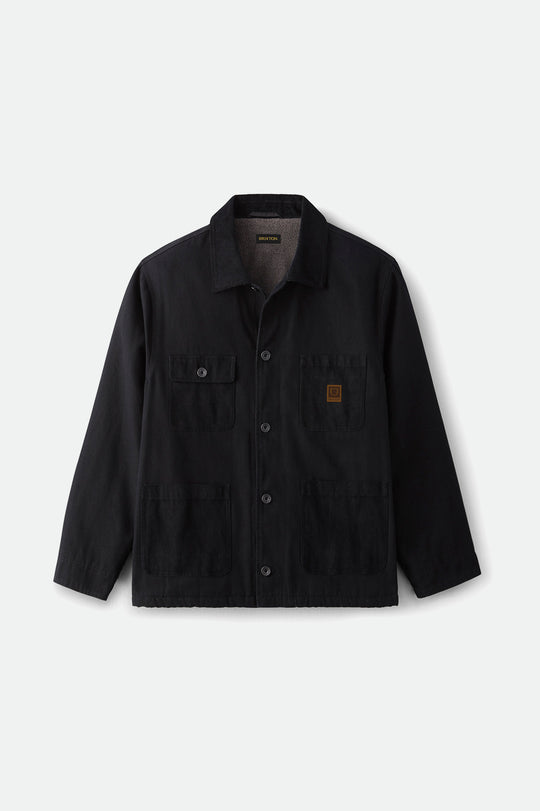 
       Men&#39;s Union Survey Reserve Chore Coat - Black - Front Side
     