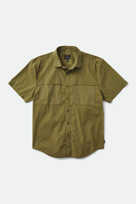 
       Brixton Charter Utility S/S Woven Shirt - Military Olive
     