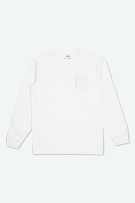 
       Brixton Basic L/S Pocket Tee - White
     