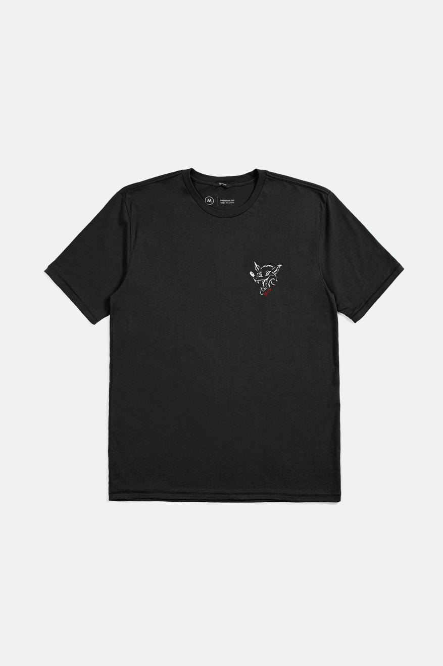 
       Brixton Wolf S/S Tailored Tee - Black
     