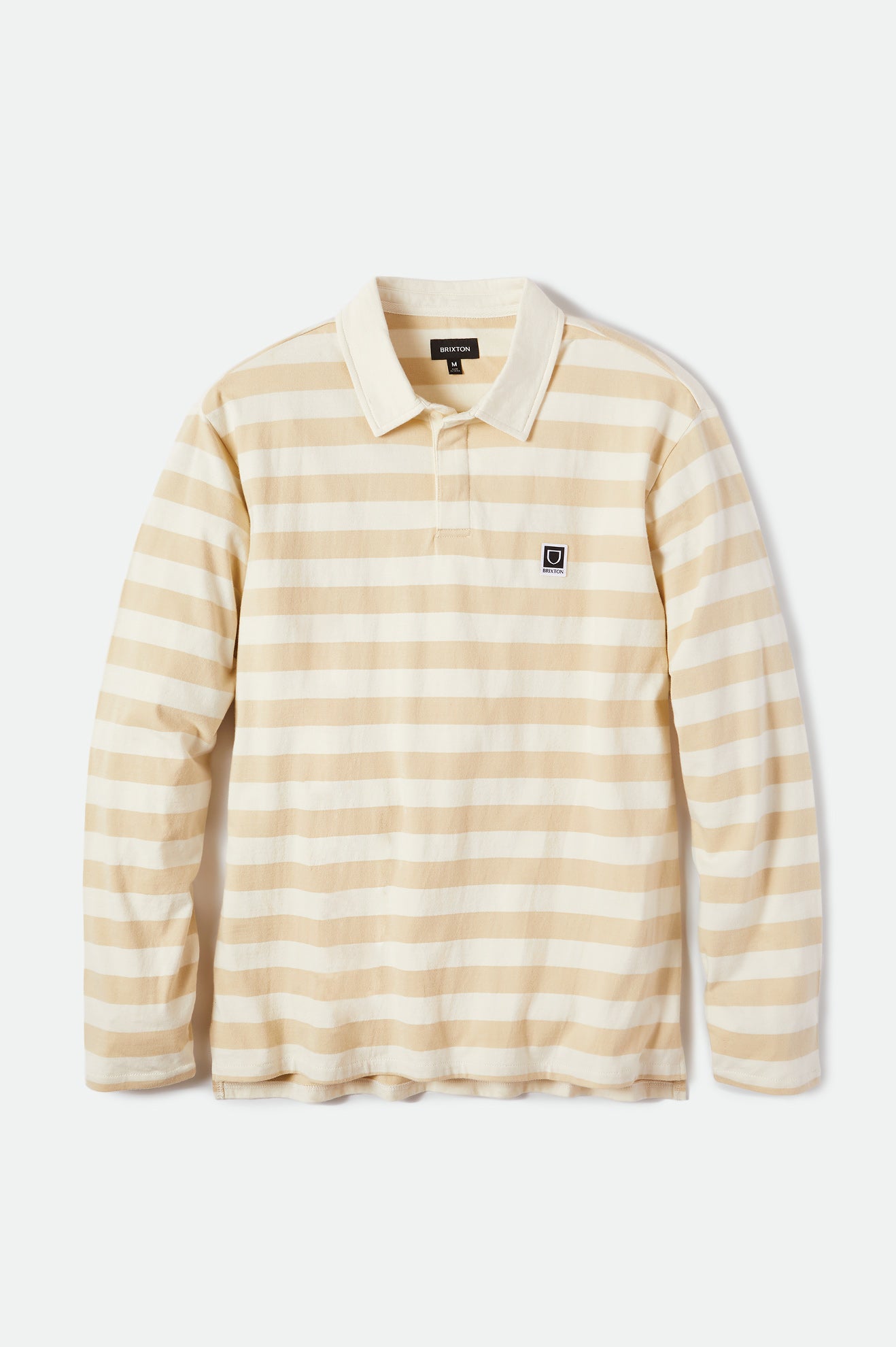 
       Brixton Beta Rugby L/S Knit Top - Gravel/Off White
     