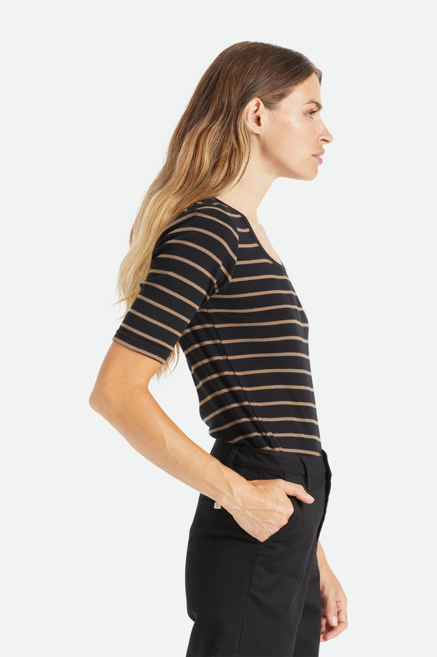 
       Brixton Tennessee Scoop Neck - Black/Pine Bark
     