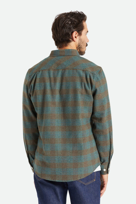 
       Men&#39;s Back Fit Image | Bowery L/S Flannel - Ocean
     