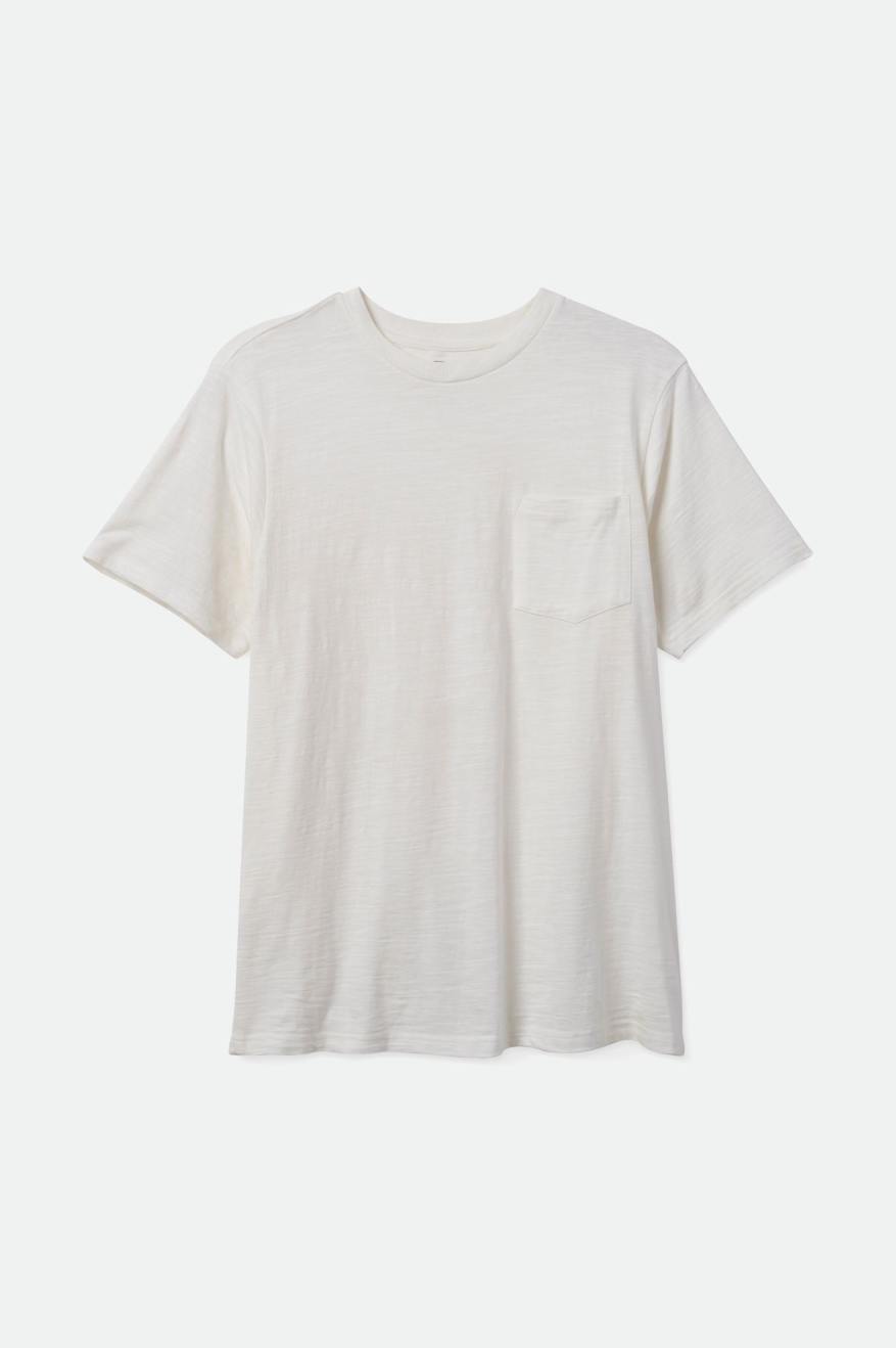 
       Brixton Basic Slub S/S Pocket Tee - Off White
     