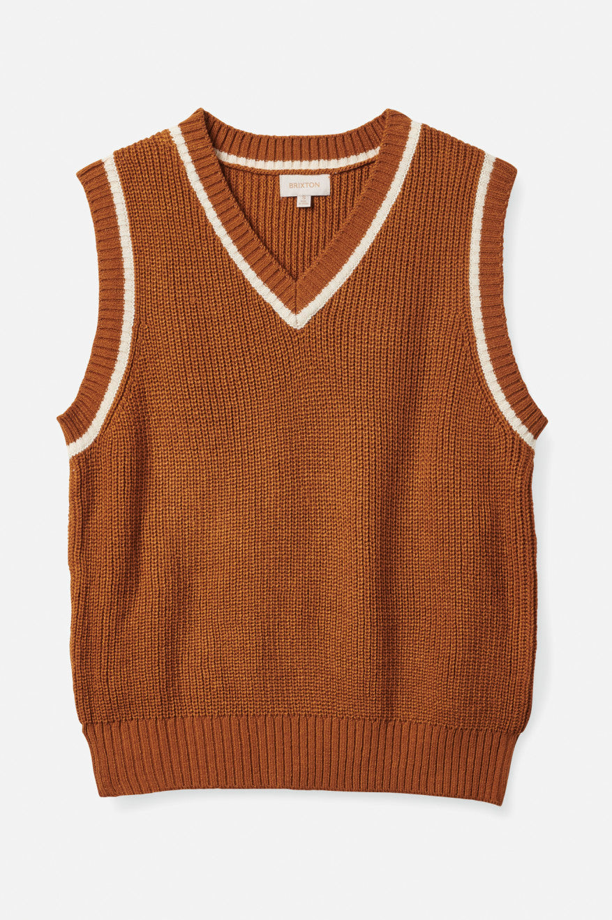 
       Brixton Melody Sweater Vest - Glazed Ginger
     