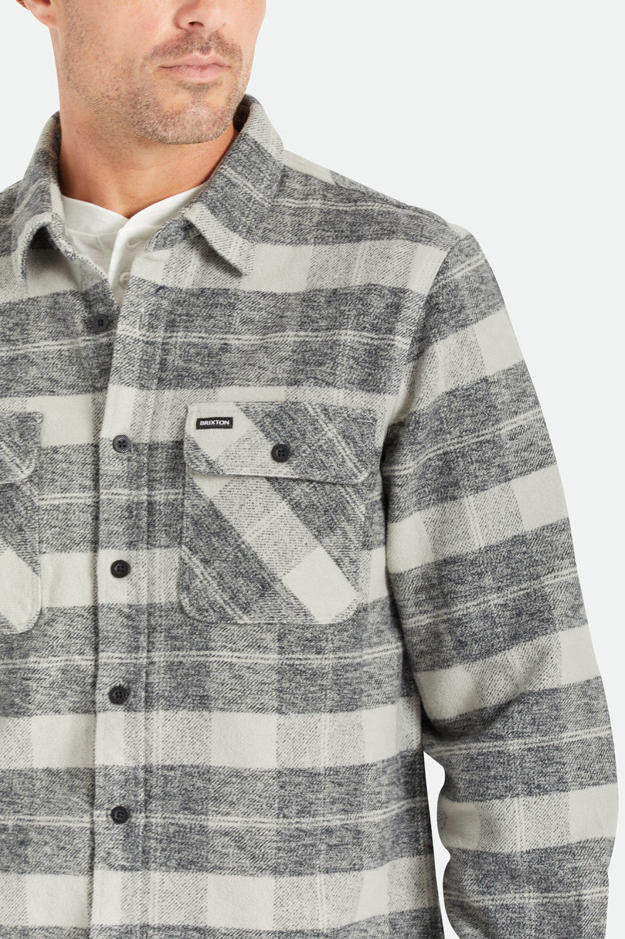 Bowery Heavyweight L/S Flannel - Black/Charcoal