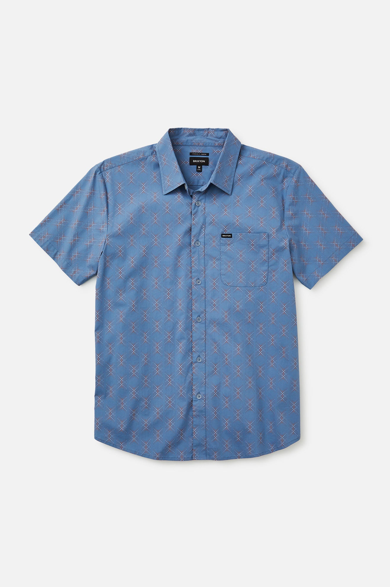 
       Brixton Charter Utility S/S Stretch Woven Shirt - Slate Blue
     