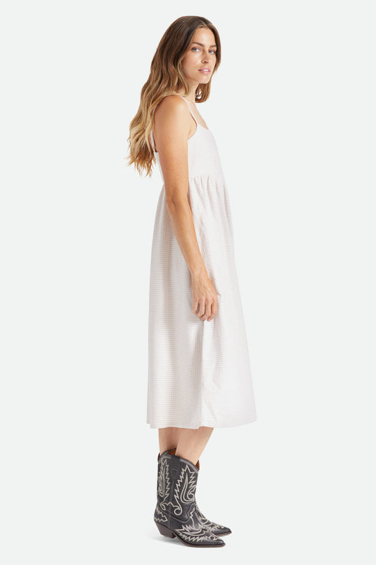 
       Brixton Kane Midi Dress - Beige Gingham
     