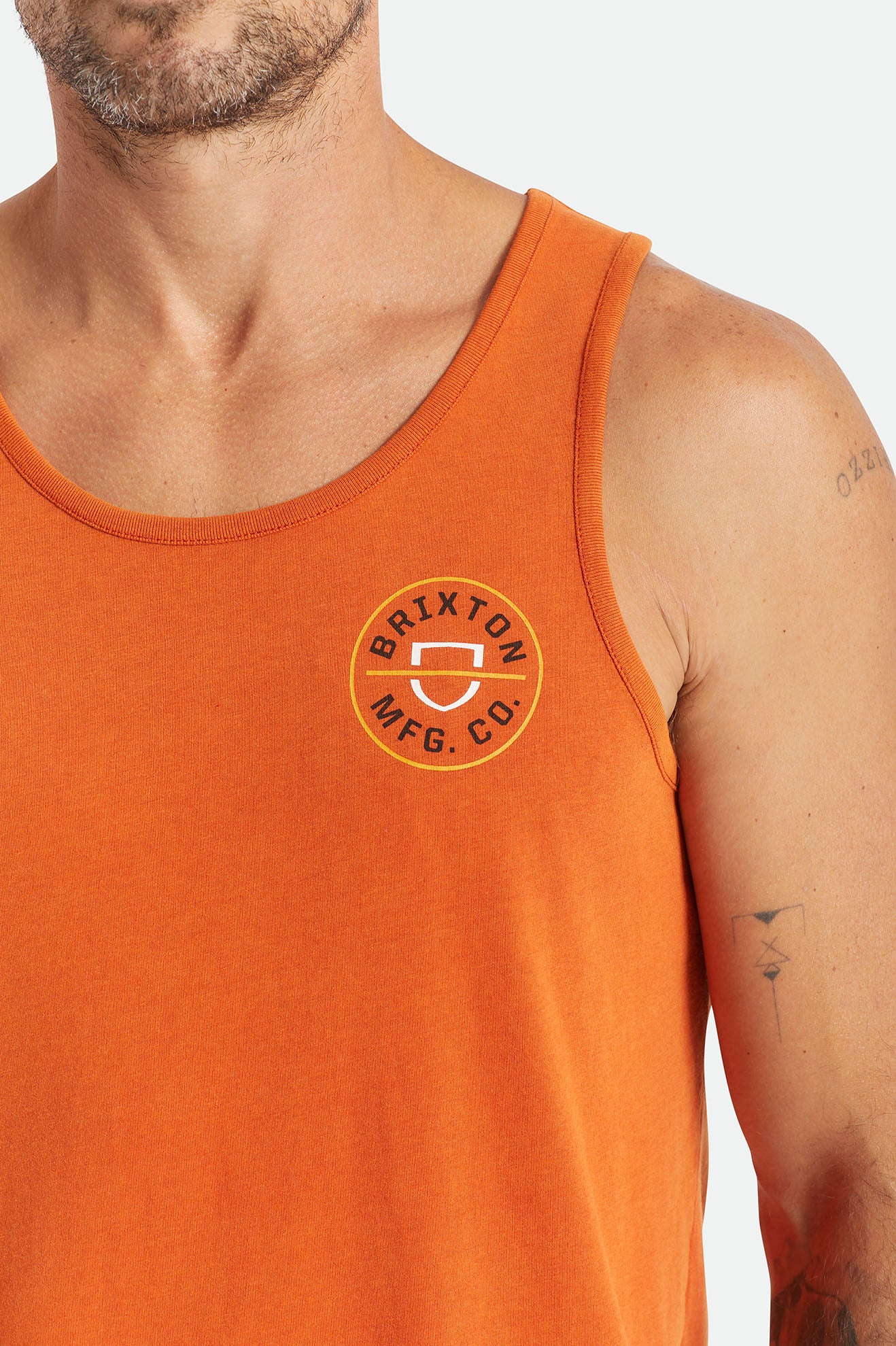 
       Brixton Crest Tank - Phoenix Orange Sun Wash
     