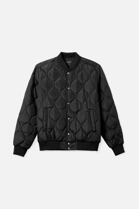 Dillinger Quilted Bomber Jacket - Black