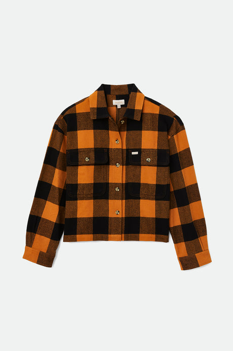 Women's Bowery Women's L/S Flannel - Lion - Front Side